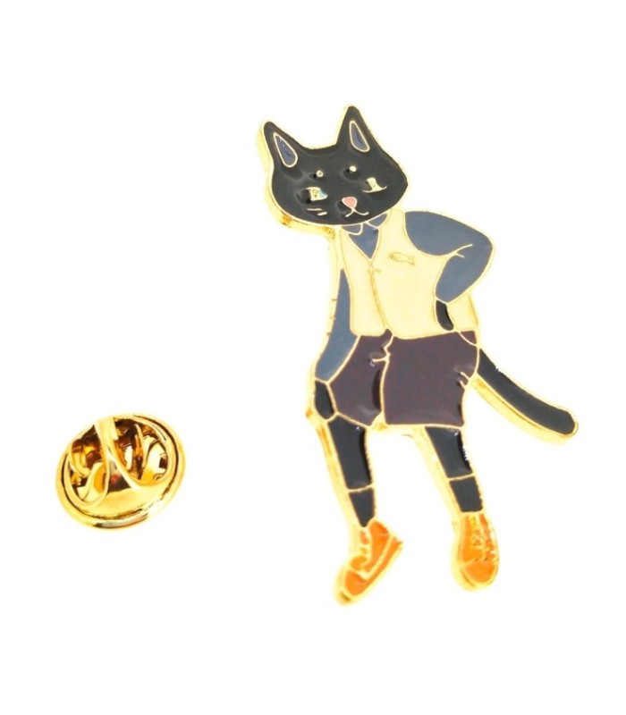 Pin de solapa Gato con Chaleco 46x24mm