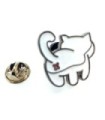 Pin de Solapa Gato de Espaldas 25x25mm