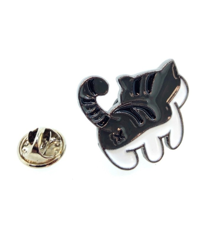 Pin de Solapa Gato de Espaldas Modelo 2 25x25mm