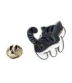 Pin de Solapa Gato de Espaldas Modelo 2 25x25mm