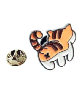 Pin de Solapa Gato de Espaldas Modelo 3 25x25mm
