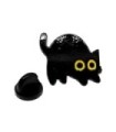 Pin de Solapa Gato Negro Erizado 18mm