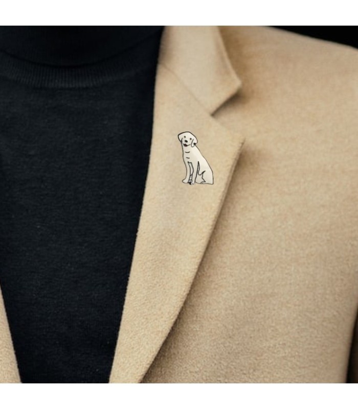 Pin de Solapa Labrador 30x20mm