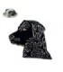 Pin de Solapa Labrador Negro 25x20mm