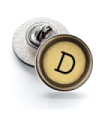 Pin de Solapa Magglass Boton de Maquina de Escribir Letra Letter D Mod 2 16mm