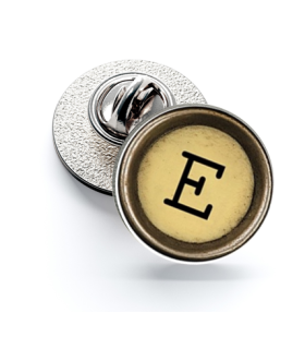 Pin de Solapa Magglass Boton de Maquina de Escribir Letra Letter E Mod 2 16mm