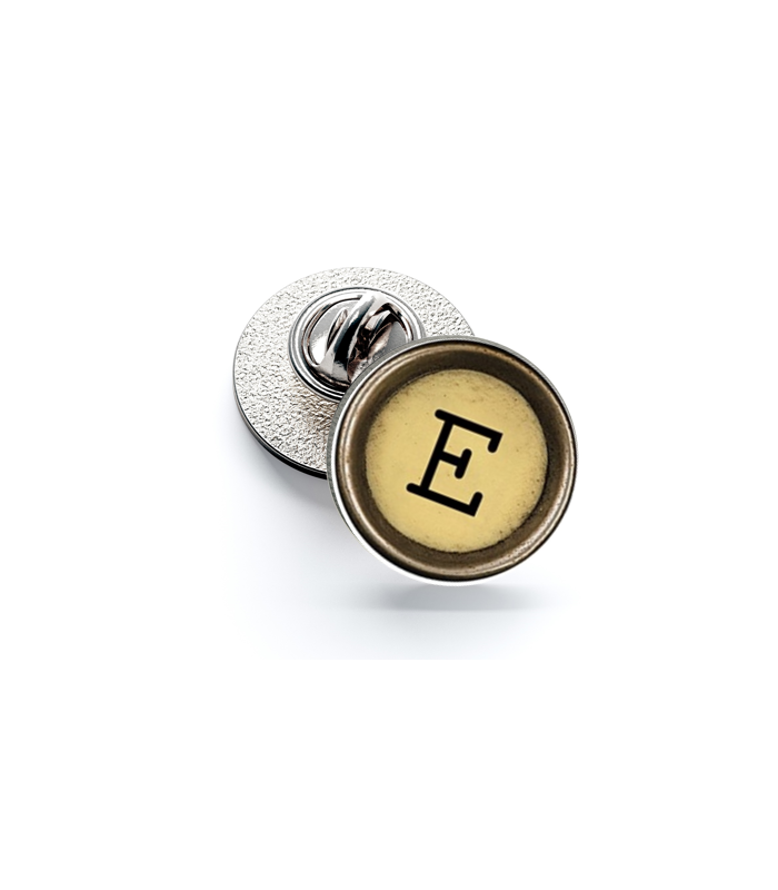 Pin de Solapa Magglass Boton de Maquina de Escribir Letra Letter E Mod 2 16mm