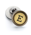 Pin de Solapa Magglass Boton de Maquina de Escribir Letra Letter E Mod 2 16mm