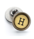 Pin de Solapa Magglass Boton de Maquina de Escribir Letra Letter H Mod 2 16mm