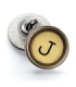 Pin de Solapa Magglass Boton de Maquina de Escribir Letra Letter J Mod 2 16mm