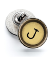 Pin de Solapa Magglass Boton de Maquina de Escribir Letra Letter J Mod 2 16mm