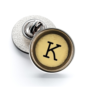 Pin de Solapa Magglass Boton de Maquina de Escribir Letra Letter K Mod 2 16mm