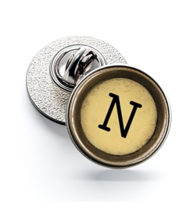 Pin de Solapa Magglass Boton de Maquina de Escribir Letra Letter N Mod 2 16mm