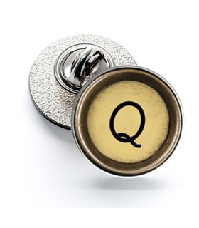Pin de Solapa Magglass Boton de Maquina de Escribir Letra Letter Q Mod 2 16mm