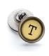 Pin de Solapa Magglass Boton de Maquina de Escribir Letra Letter T Mod 2 16mm