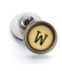 Pin de Solapa Magglass Boton de Maquina de Escribir Letra Letter W Mod 2 16mm