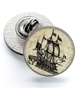Pin de Solapa Magglass Grabados Barcos Nº5 16mm