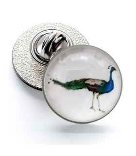 Pin de Solapa Magglass Pavo Real Derecha