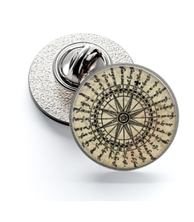 Pin de Solapa Magglass Rosa de los Vientos y Navegación Nº1 16mm