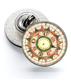 Pin de Solapa Magglass Rosa de los Vientos y Navegación Nº4 16mm