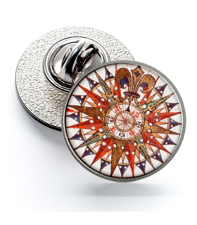 Pin de Solapa Magglass Rosa de los Vientos y Navegación Nº5 16mm