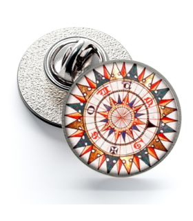 Pin de Solapa Magglass Rosa de los Vientos y Navegación Nº7 16mm