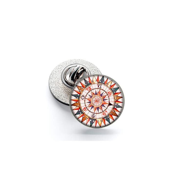 Pin de Solapa Magglass Rosa de los Vientos y Navegación Nº7 16mm