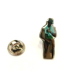 Pin de solapa Negro del Whatsapp