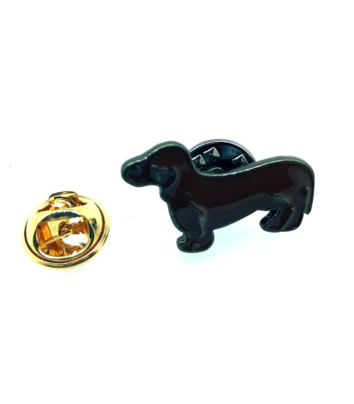 Pin de Solapa Perro Salchicha 25x15mm