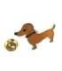 Pin de Solapa Perro Salchicha 35x22mm