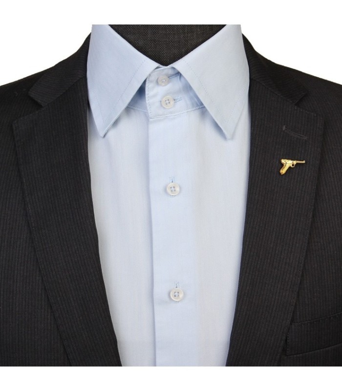 Pin de Solapa Pistola Luger Dorado