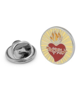 Pin de Solapa Sagrado Corazón de Jesus 16mm
