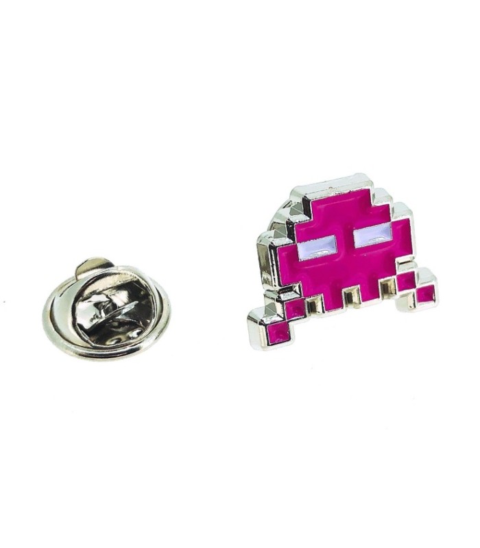 Pin de Solapa Space Invaders 8 bits Fucsia