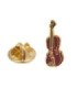 Pin de Solapa Violín Color Rojo - 35x10mm