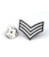 Pin de Traje Franjas de Sargento Sergeant Stripes Lapel Pin Badge