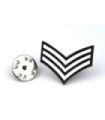 Pin de Traje Franjas de Sargento Sergeant Stripes Lapel Pin Badge