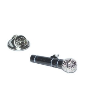 Pin de Traje Microfono Moderno