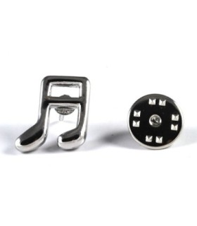Pin Nota Musical Plateada