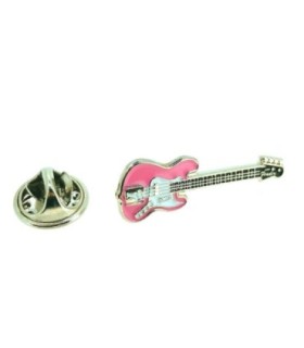 Pink Fender Stratocaster Guitar 30 mm x 10 mm Pin