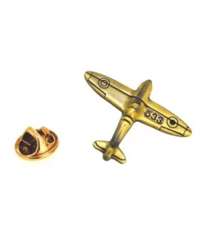 RAF Spitfire Plated 31x25mm Pin