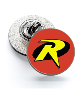 Red Hood Logo White 16mm Magglass Pin