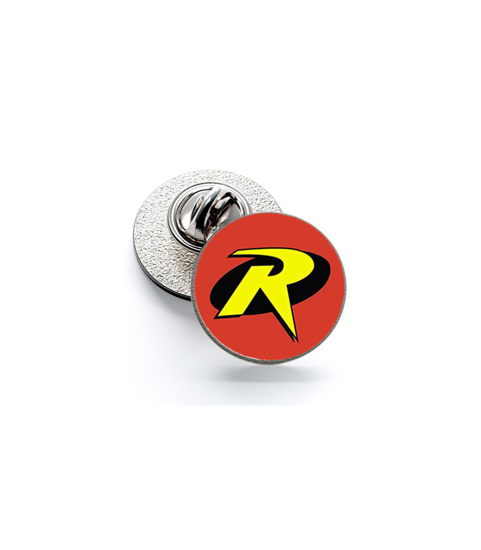 Red Hood Logo White 16mm Magglass Pin