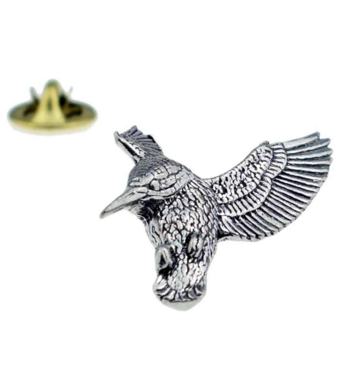 Silver Diplodocus 17 mm Pin