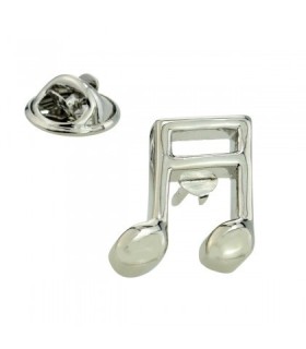 Silver Eighth Note 15mm Pin