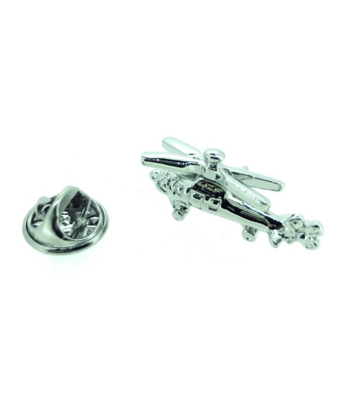 Silver Helicopter 17 mm Pin