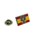 Spain Map Flag 17x14mm Pin