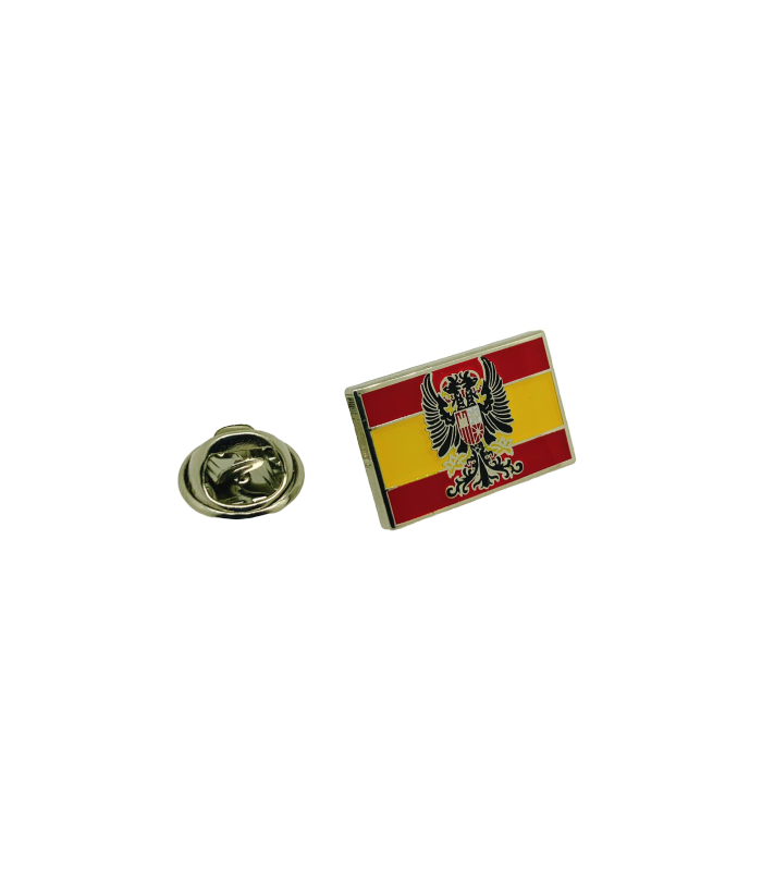 Spain Map Flag 17x14mm Pin