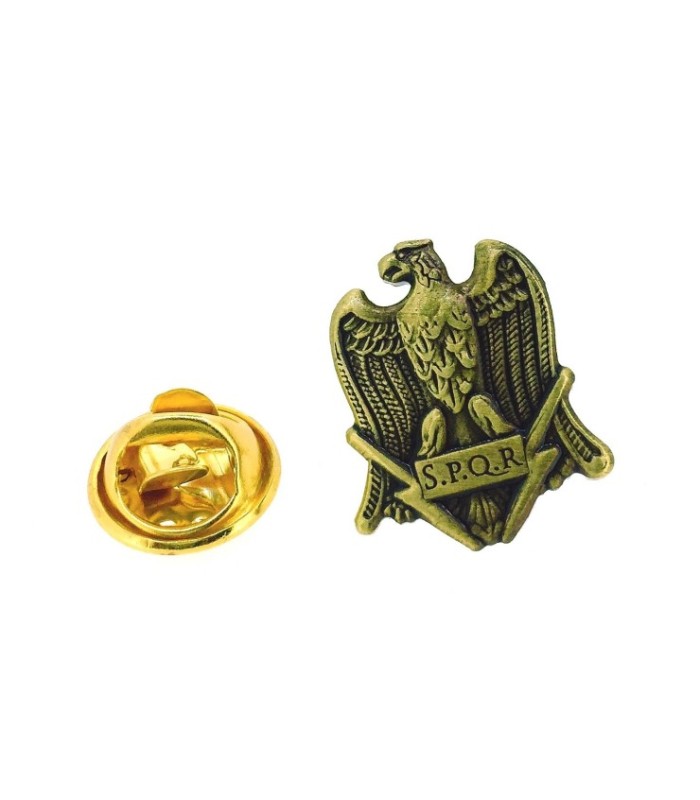 SPQR Roman Empire Eagle Banner 18 mm Pin