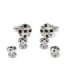 Stud Set Botones de Esmoquin y Gemelos Black and Steel Stripes