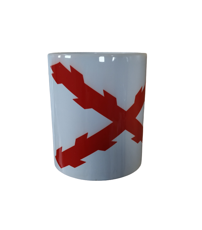 Taza Bandera de la Cruz de San Andres Aspa de Borgoña